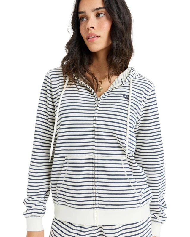 Roxy Fleece sweater PERFECT STRIPE Women's Blue M