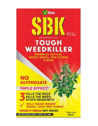 Vitax SBK Brushwood Killer Tough Weedkiller for Brambles Thistles Nettles & Tree Stumps No Glyphosate 250ml