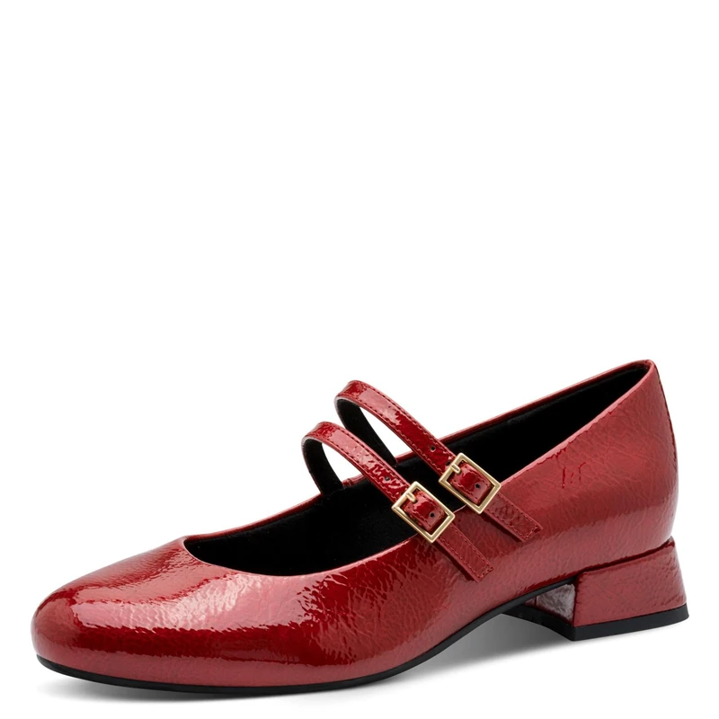 MARCO TOZZI Women's 2-22209-44 Pumps, DK.RED PAT, 38 EU, Dk Red Pat, 6 UK