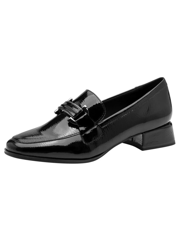 MARCO TOZZI Women's Loafers Soft Feel Me Footbed Soft Lining Vegan Shock-Absorbing Heel Vegan, Black (Black), 6 UK - Image 1