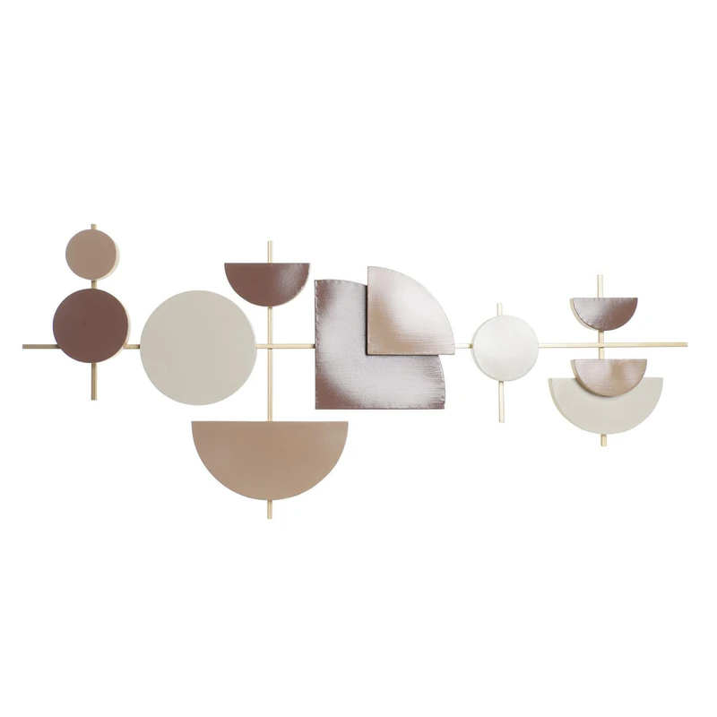 AlexandreHouse DECORACION PARED Metal 110X6,4X49 MODERNO Meti_DP193473, Multicolour - Image 1