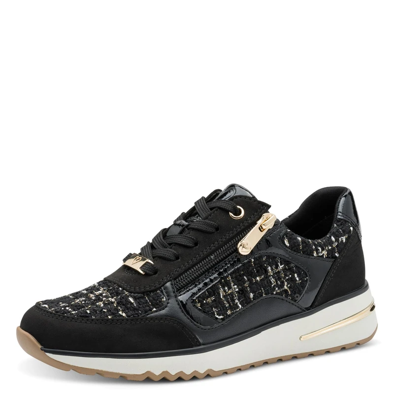 MARCO TOZZI Women's 2-23786-45 Trainers, Black Comb, 37 EU, Black (Black Comb), 5 UK