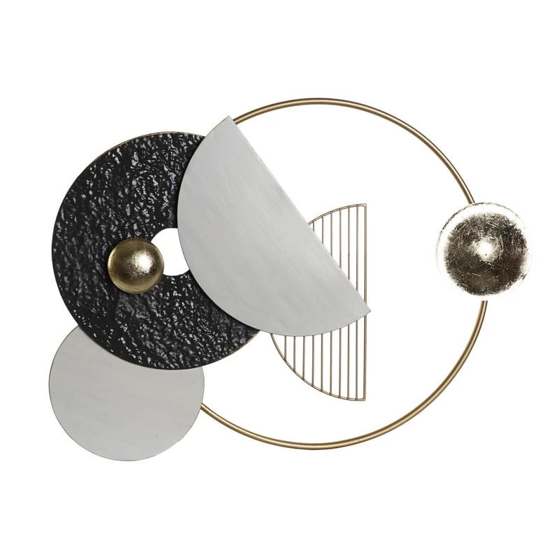 AlexandreHouse Decorative Painted Metal 70.5 x 6 x 59 cm Abstract Dorado