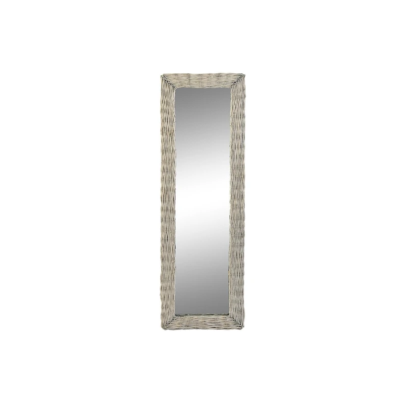 AlexandreHouse ESPEJO MIMBRE ESPEJO 43X4X133 TRENZADO GRIS