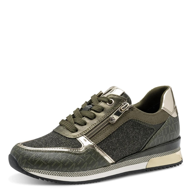 MARCO TOZZI Women's 2-23713-41 Trainers, Khaki Comb, 7 UK