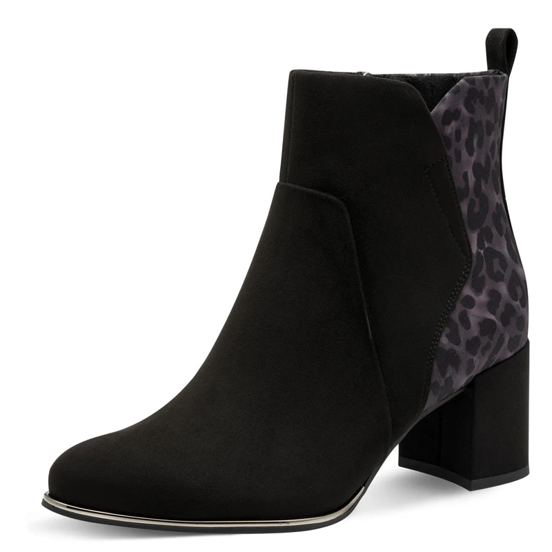 Marco Tozzi Women's 2-25095-41 Fashion Boots, Black/Leo, 41 EU, black leo, 8.5 UK