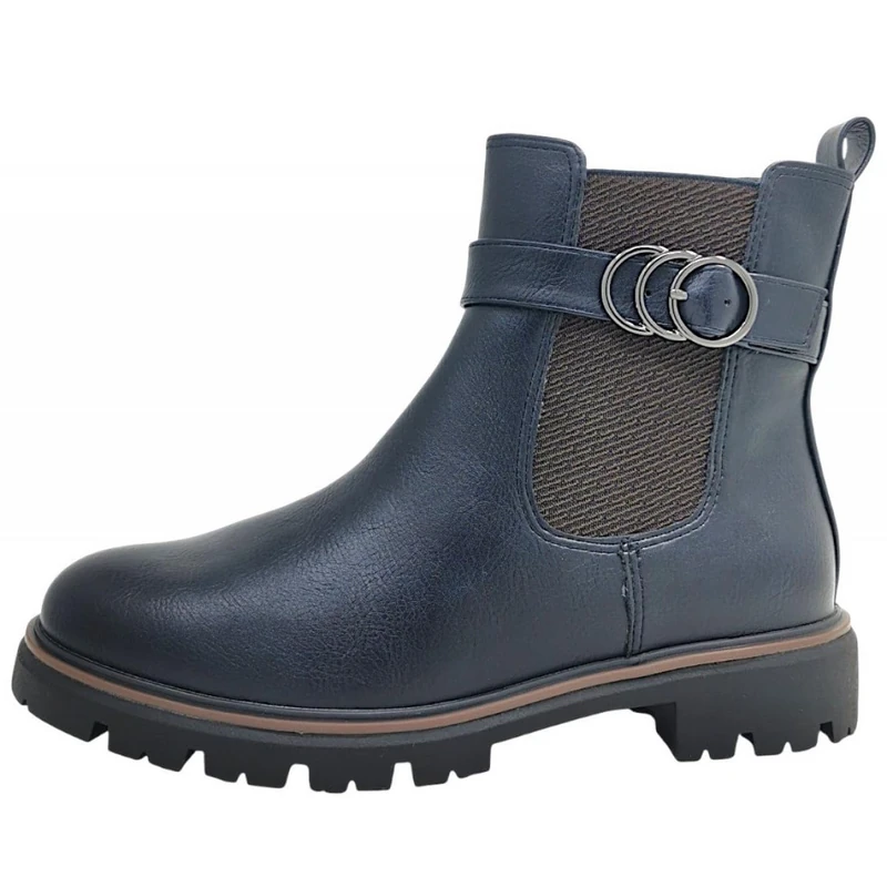 MARCO TOZZI Women's Chelsea-Stiefel 2-25420-45 Boot, Navy, 5 UK