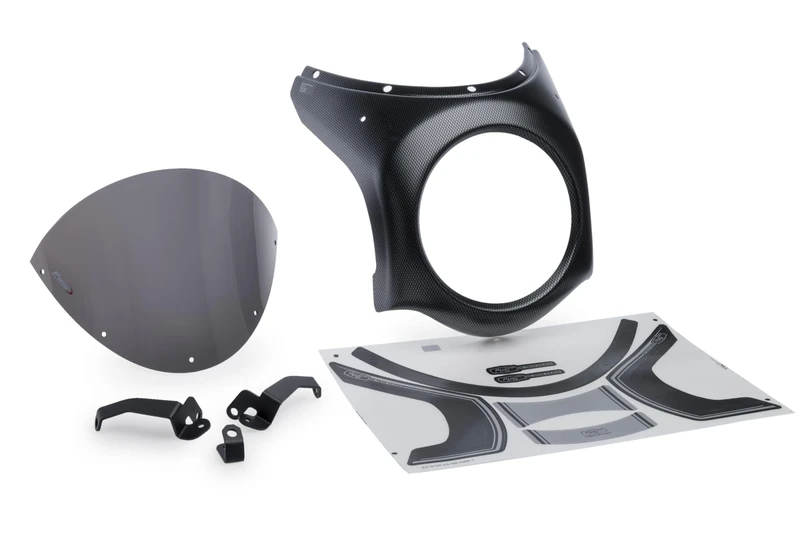 Puig 21962F Retro Fairing Vintage Design, and Optimal Protection, Color Dark Smoked