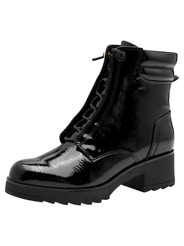 MARCO TOZZI Women's 2-25243-45 Ankle Boots, Black (Black Patent), 8 UK