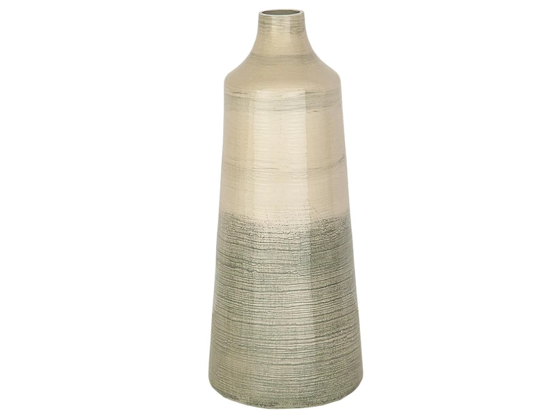 FLORERO VIDRIO Beige GRIS