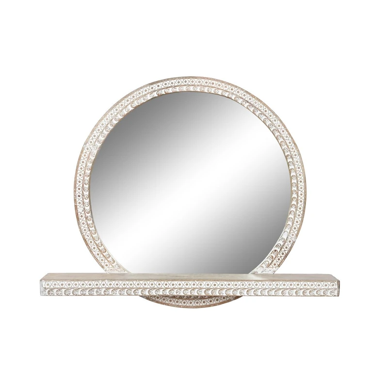 AlexandreHouse ESPEJO MANGO 90X16X76 REPISA BLANCO