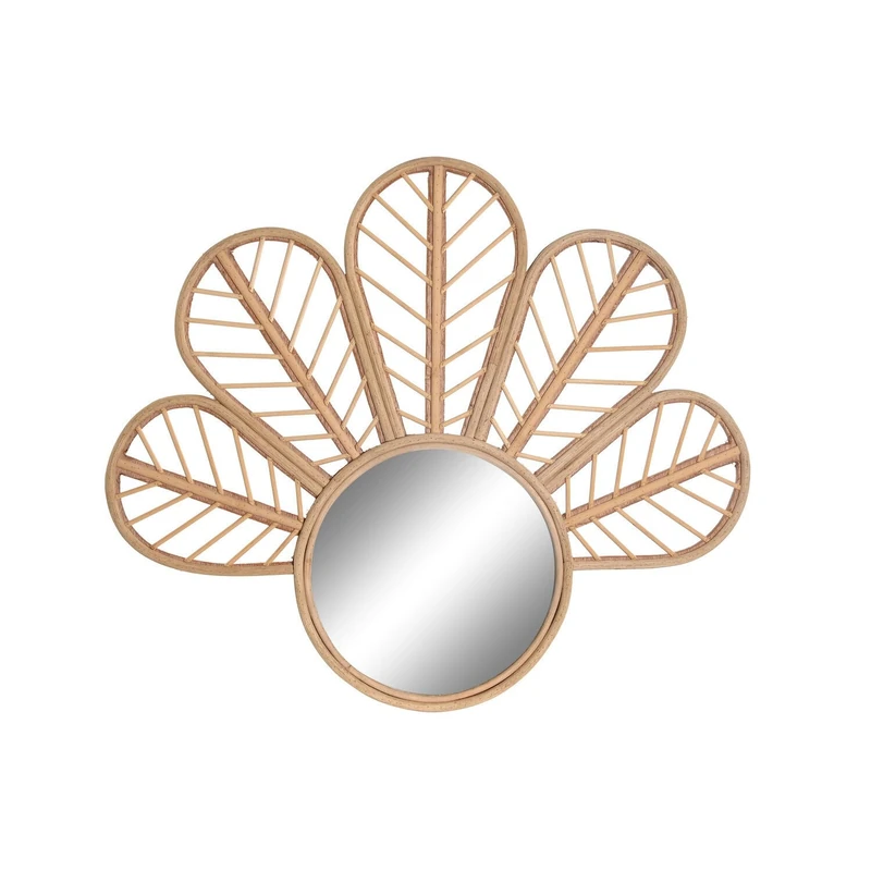 AlexandreHouse ESPEJO RATAN ESPEJO 69X2X60 FLOR NATURAL BROWN