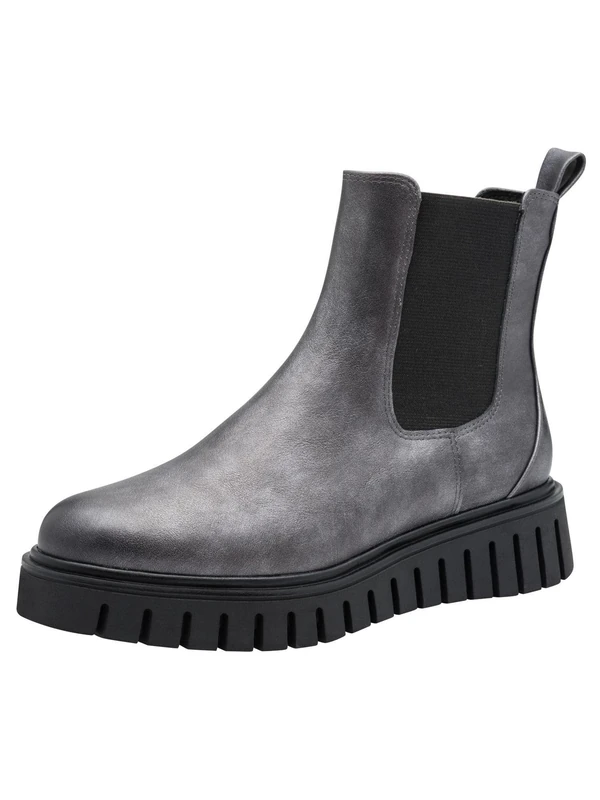 MARCO TOZZI Women's Chelsea Boots 2-25472-45, Grey (pewter), 5 UK