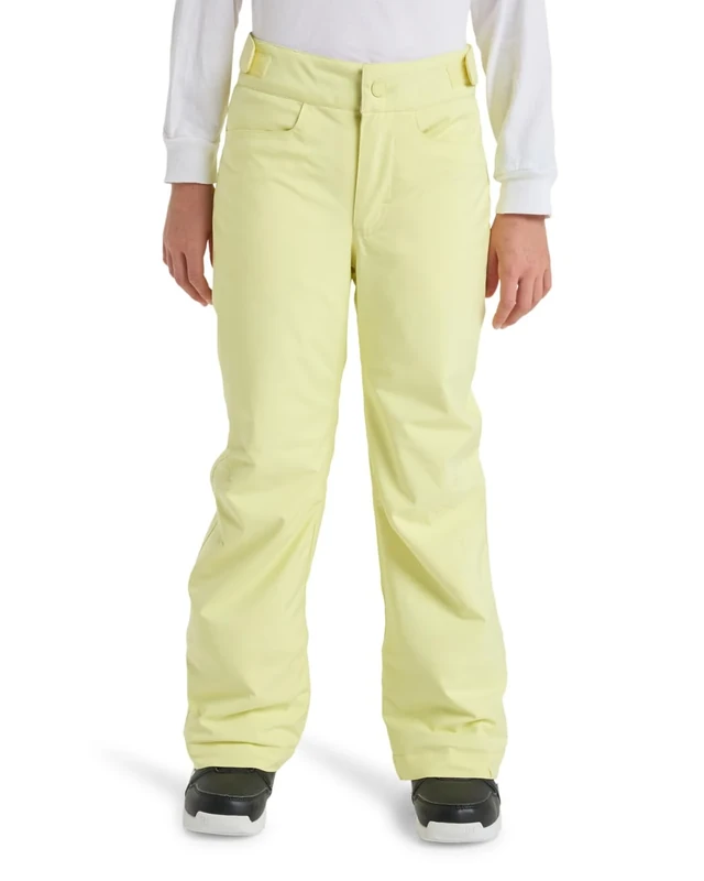 Roxy Snow Pants Backyard Girl Pant Girl's Yellow 12