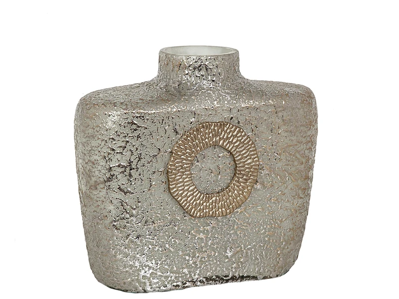 Florro Vidrio Plateado Tapa Metal Dorado - Image 1