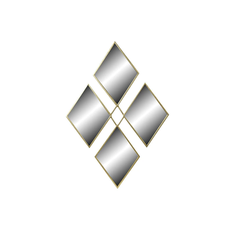Espejo Metal Espejo 63X2X90 Rhombus Dorado - Image 1