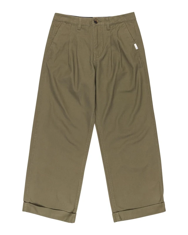 Element Pants Big Pleated Chino Y Boy's Green S/10