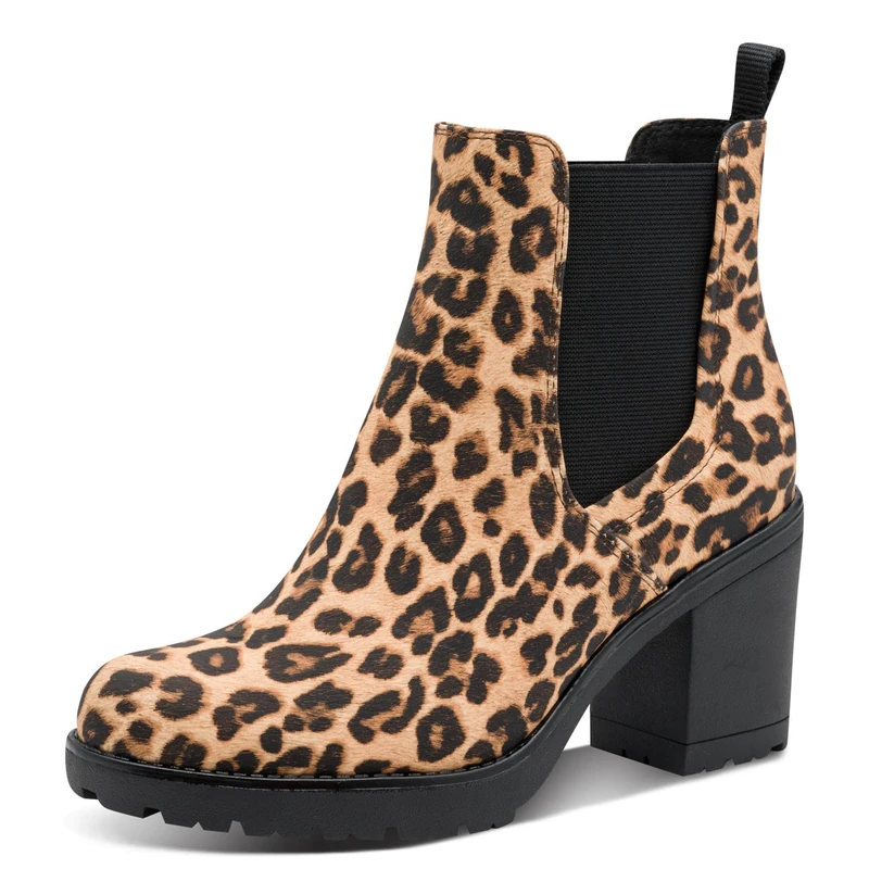 MARCO TOZZI Women's Chelsea-Stiefel 2-25414-41 Boot, Leo Beige, 4 UK
