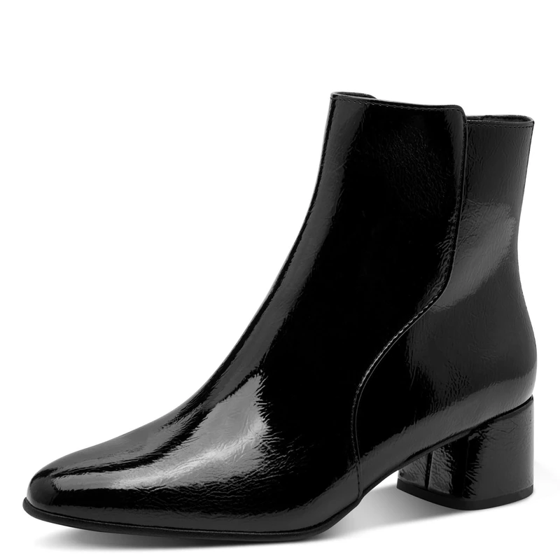 MARCO TOZZI Women's 2-25302-45 Ankle Boots, Black (Black Patent), 6 UK
