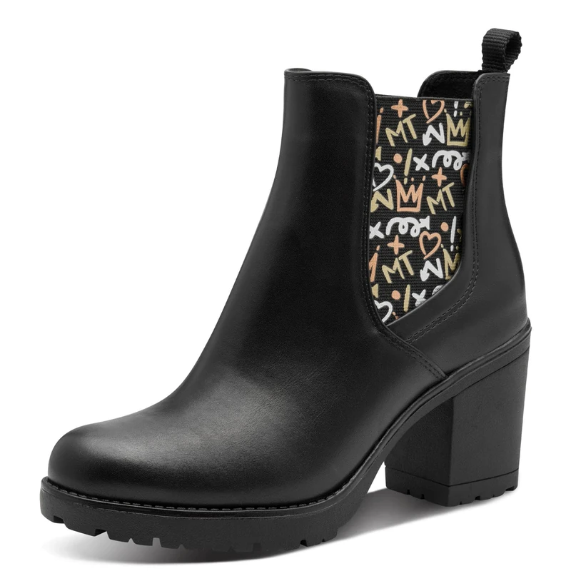 MARCO TOZZI Women's 2-25414-41 Chelsea Boots, Black Multi, 40 EU, Black Multi, 8 UK