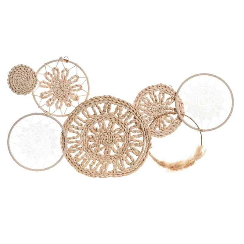 Decorative Painted Fibre Mayz 79 x 7 x 41.5 cm Natural - Image 1
