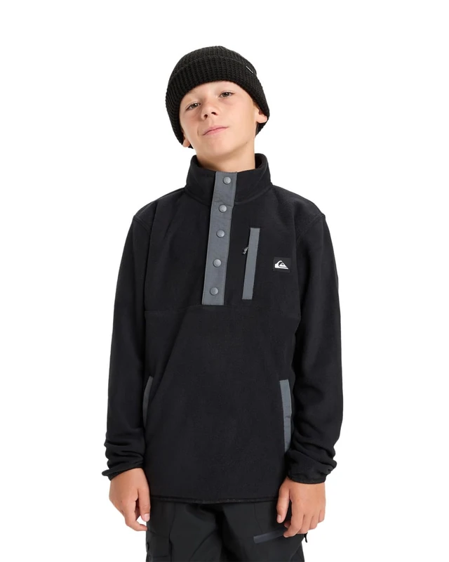 Quiksilver Fleece NO DESTINATION HZ Boy's Black 14