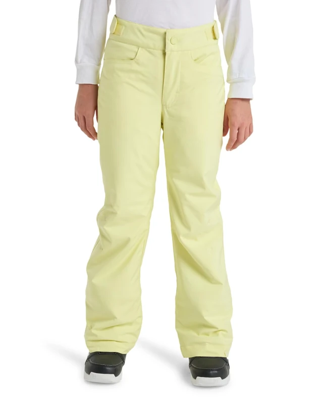 Roxy Snow Pants Backyard Girl Pant Girl's Yellow 10