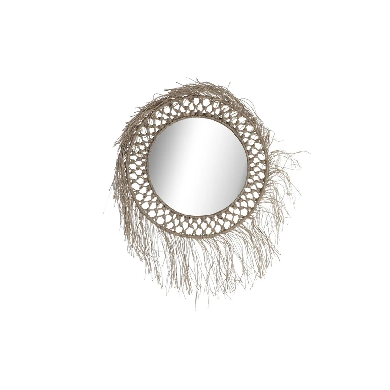 AlexandreHouse ESPEJO CUERDA CRYSTAL 60X4X60 NATURAL - Image 1