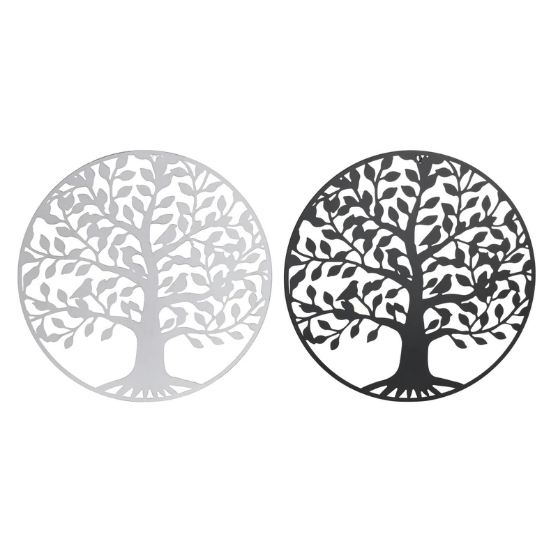 Decoration Painted Metal 60 x 1 x 60 Arbol 2 Surt. - Image 1