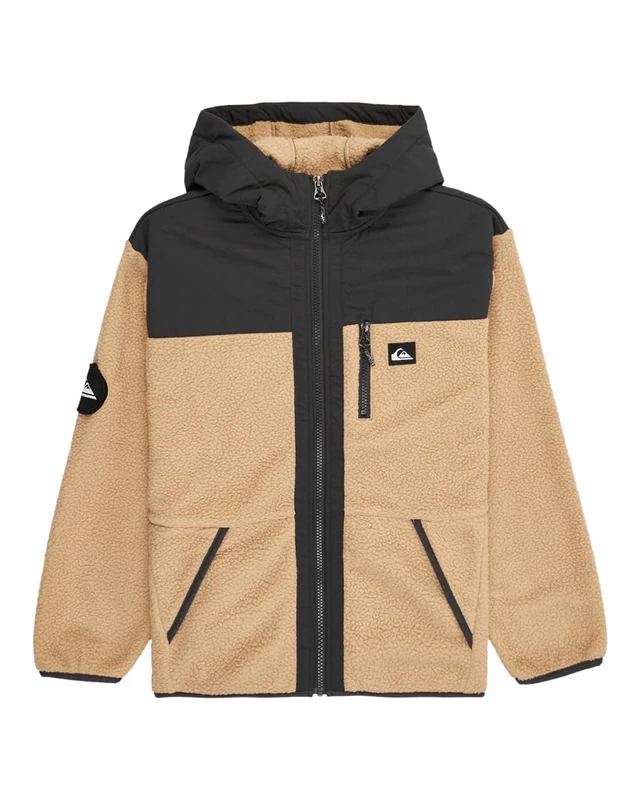 Quiksilver Fleece BACK TO S SCHOOL Boy's Brown 10