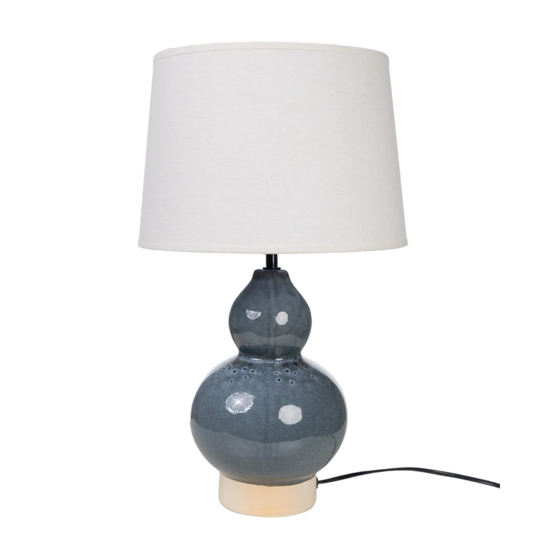AlexandreHouse Ceramic Lamp Azul/Beige C/Pant