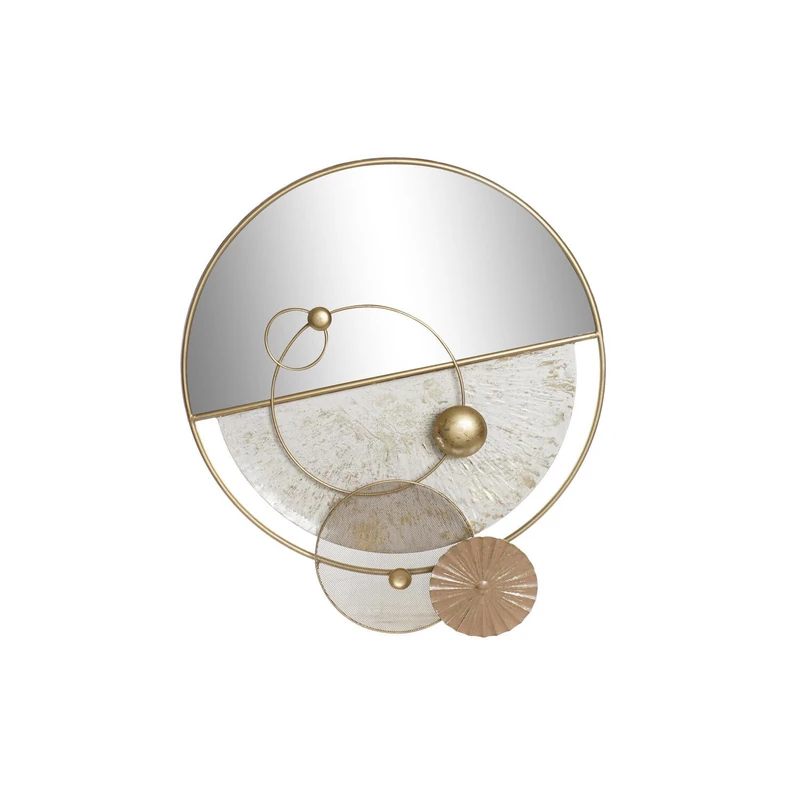 Espejo Metal Espejo 65 x 7.6 x 76 cm Modern Dorado - Image 1