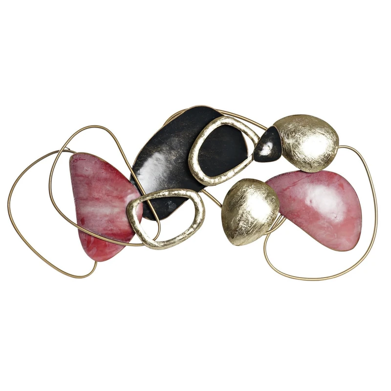 Decoration Painted Metal 105.4X8.3X50.2 Abstract