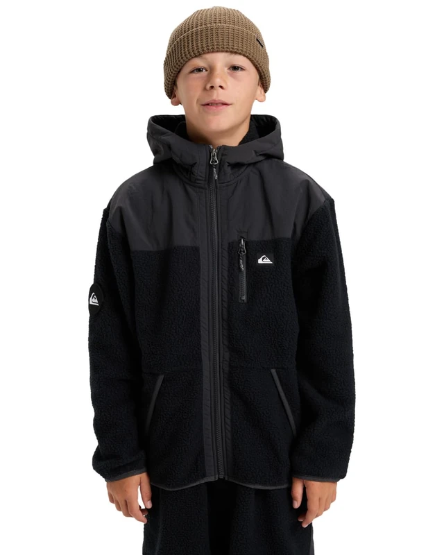 Quiksilver Fleece BACK TO S SCHOOL Boy's Black 14 - Image 1