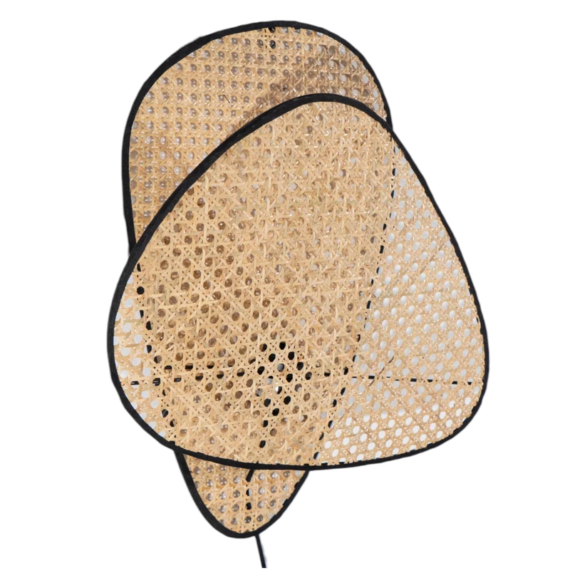 Aplique TRIANGULOS Rattan Wire E27/220240V