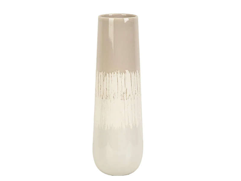 FLORERO BISCUIT CERAMIC CREAM/GRIS