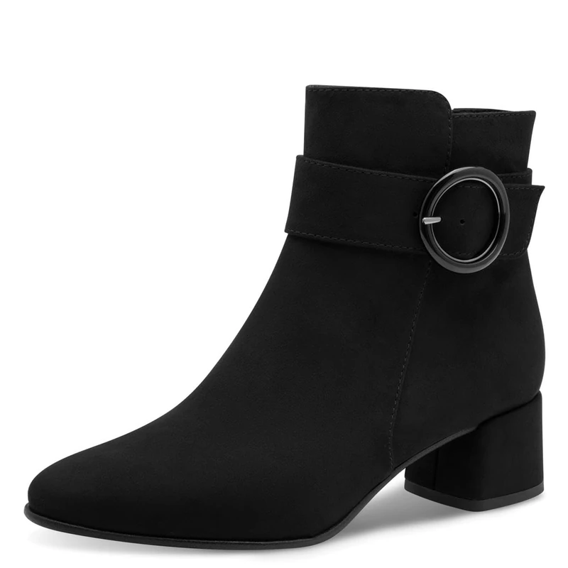 MARCO TOZZI Women's Elegant Block Heel Ankle Boots, black, 8.5 UK