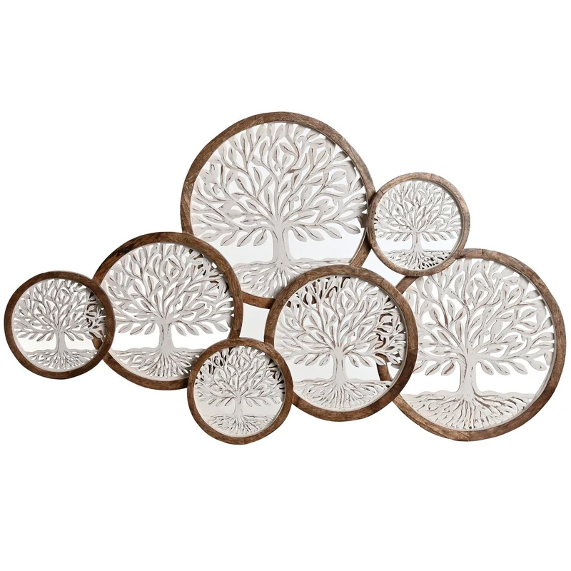 Decoration Painted Mango 106 x 4 x 63 cm Arbol De La Vida