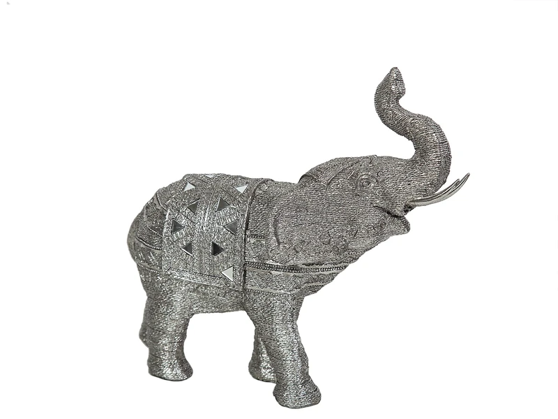 AlexandreHouse Resin Plateado Elephant - Image 1