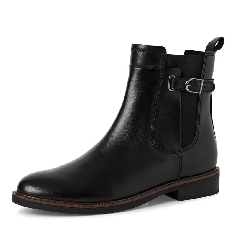 MARCO TOZZI Women's 2-25311-45 Chelsea Boots, Black/Cognac C, 36 EU, Black Cognac C, 4 UK