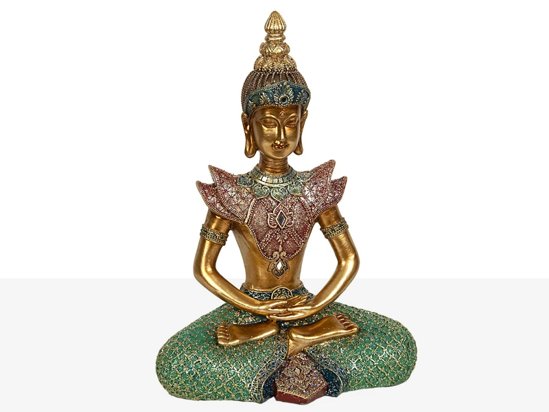 AlexandreHouse Resin Buddha Sentado Figure