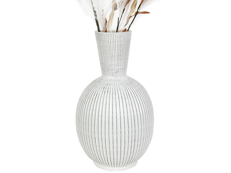 Beige Rayado Ceramic Flower