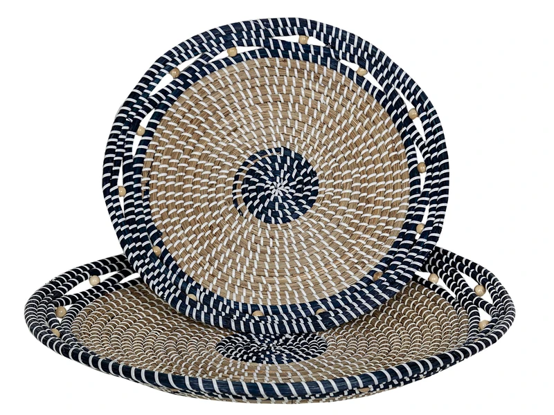 Set of 2 Natural Fibre Centres