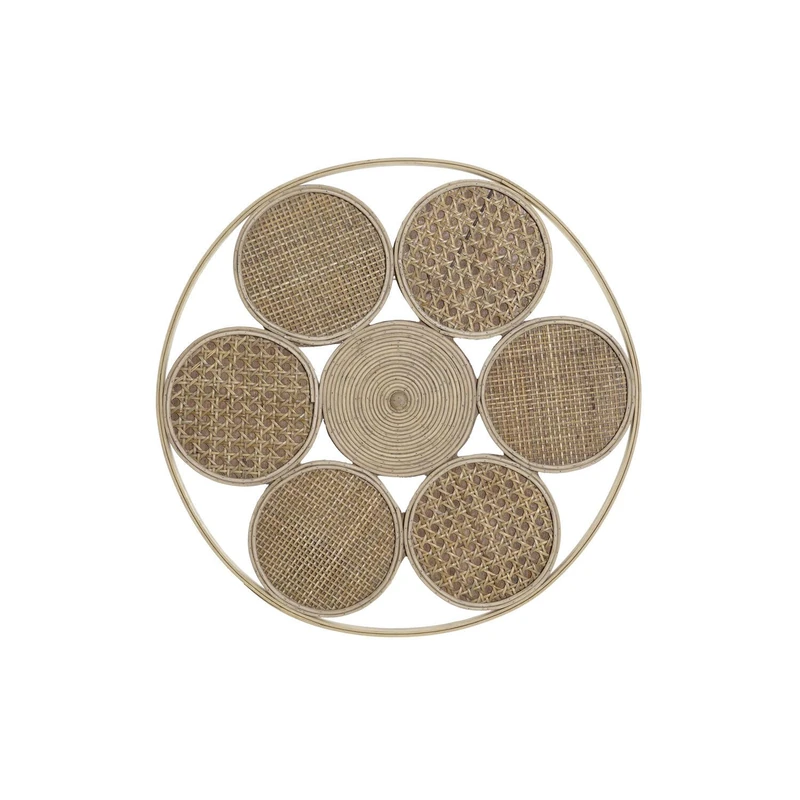 Decoration Painted Ratan 45.5 x 2 x 45.5 cm Natural - Image 1