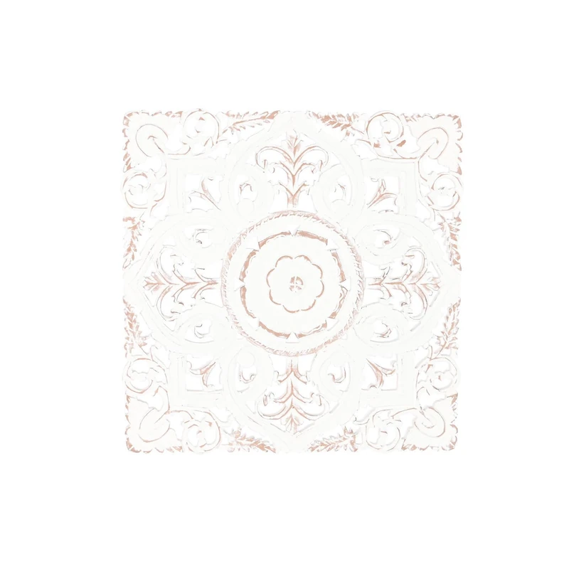 AlexandreHouse Decoration Painted MDF 60 x 2 x 60 cm White - Image 1