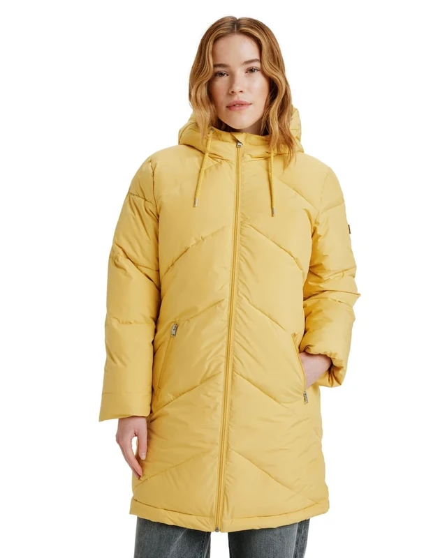 Roxy Hooded Puffer Jacket BETTER WEATHER Women's Yellow S