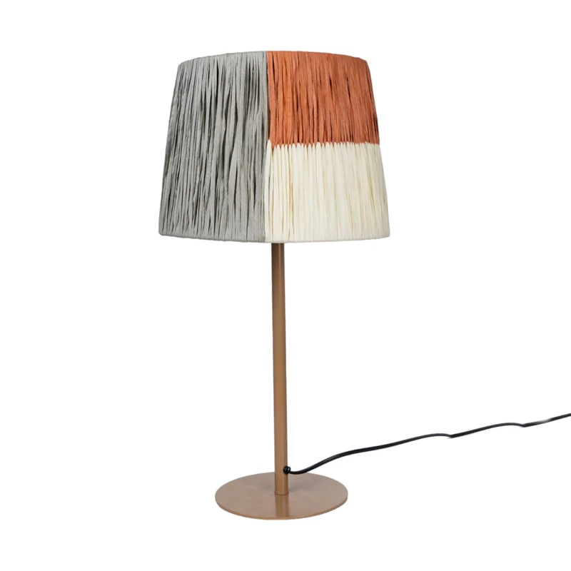 AlexandreHouse Lamp Base Metal Beige Trousers Colours Cuerda - Image 1