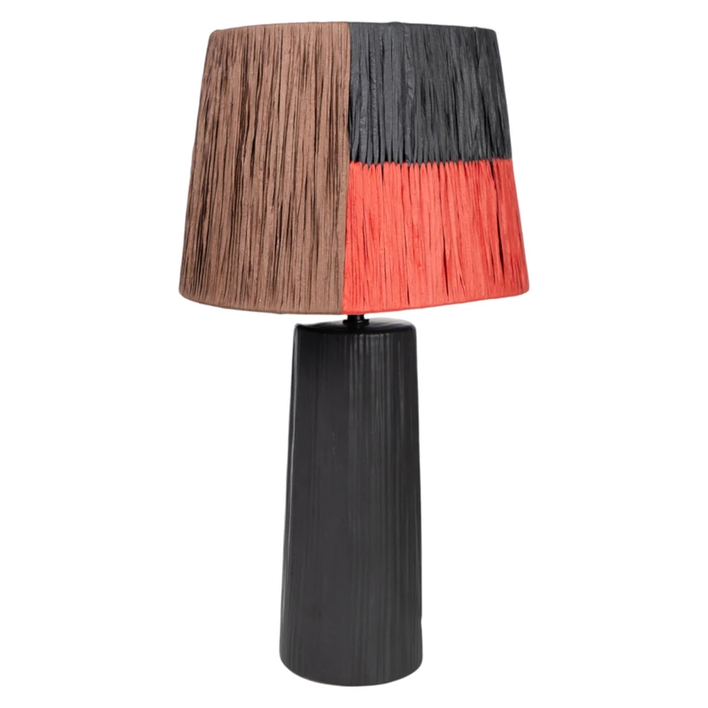 AlexandreHouse Black Ceramic Lamp Trousers Colours Cuerda