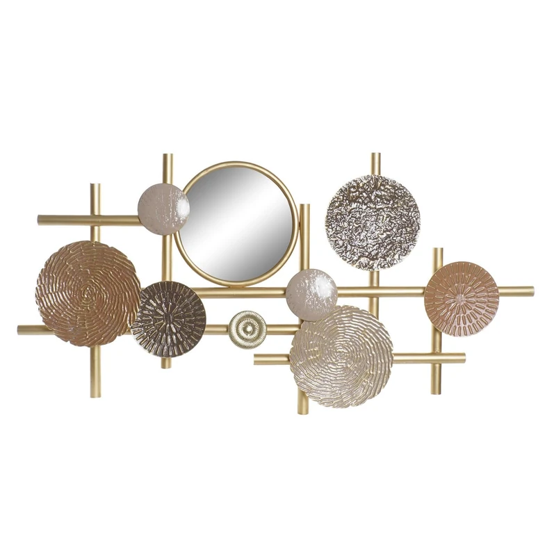 Decorative Painted Metal 124.5 x 5.7 x 63.5 Circles