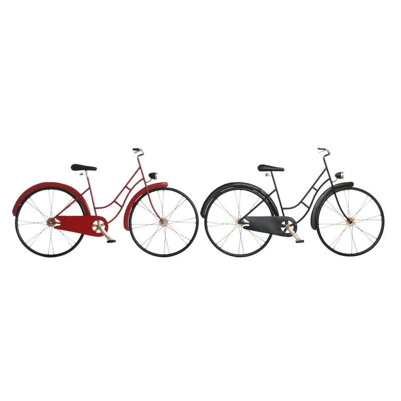 Decoration Painted Metal 79.5 x 4 x 47 Bicycle 2 Surt. - Image 1
